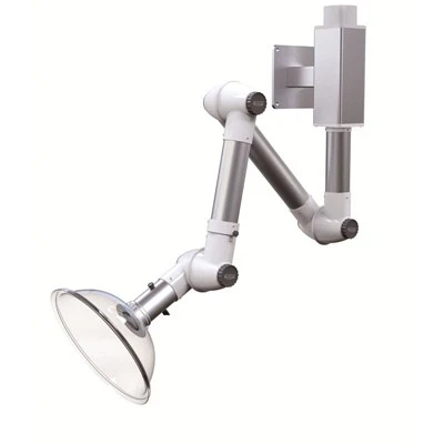 Bras d'extraction de laboratoire à double section